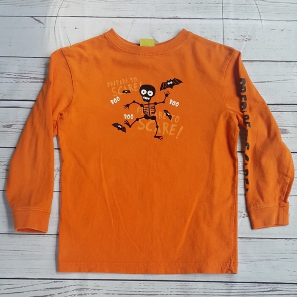 2/$15 Prepare to Scare Halloween skeleton shirt